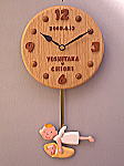 結婚祝い：「赤ちゃんを運ぶ天使の振り子時計」の詳細ページへ